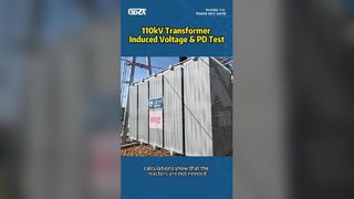 Test di tensione indotta dal trasformatore e PD da 110 kV