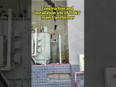 Cantiere di costruzione e installazione del trasformatore principale da 110kV