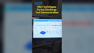 Dimostrazione del test di scarica parziale del quadro da 10 kV
